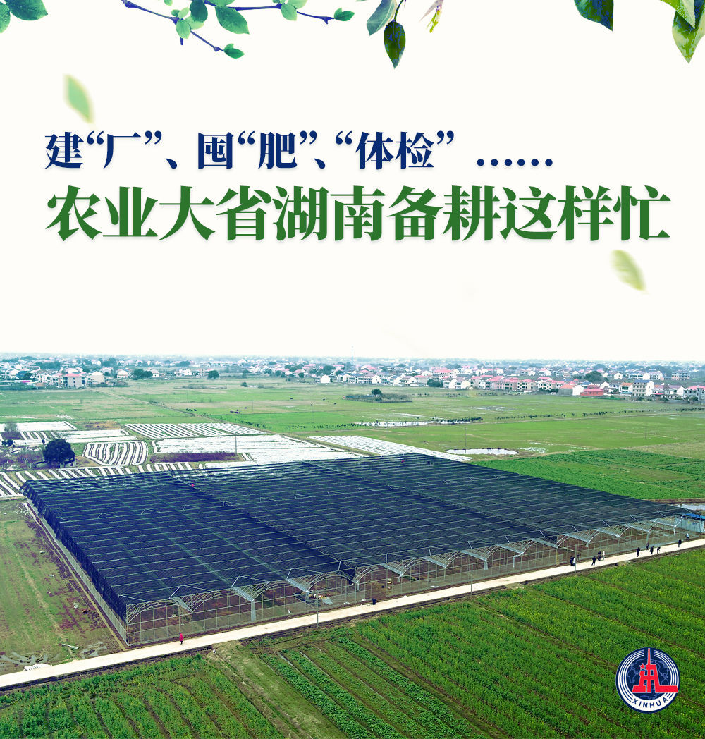 新华全媒+|建“厂”、囤“肥”、“体检”……农业大省湖南备耕这样忙