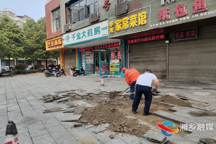 [城管局]及时修复人行道病害 保障市民出行安全