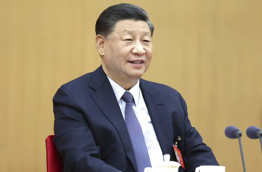 习近平在参加党的二十大广西代表团讨论时强调 心往一处想劲往一处使推动中华民族伟大复兴号巨轮乘风破浪扬帆远航