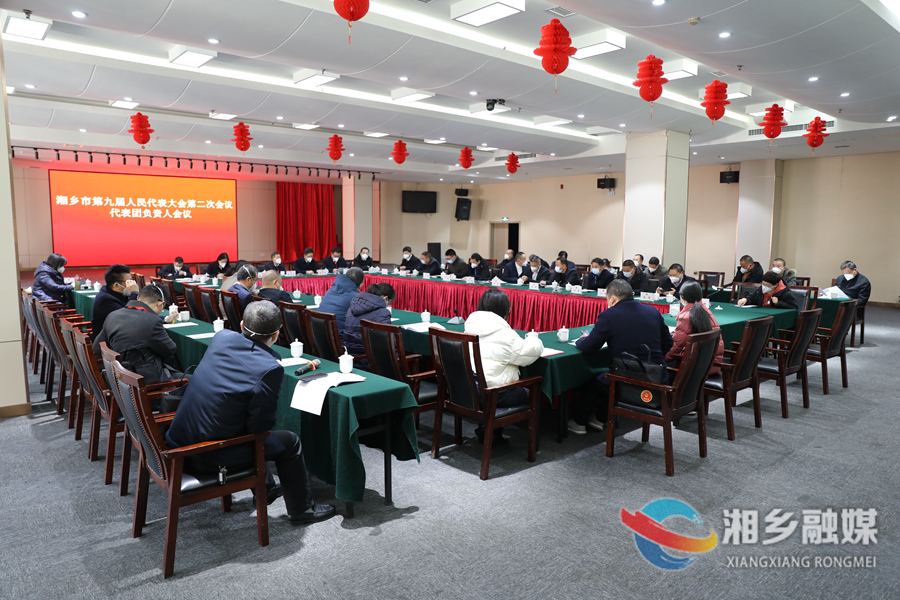 【新时代 新征程 新伟业】湘乡市第九届人民代表大会第二次会议各代表团负责人会议举行