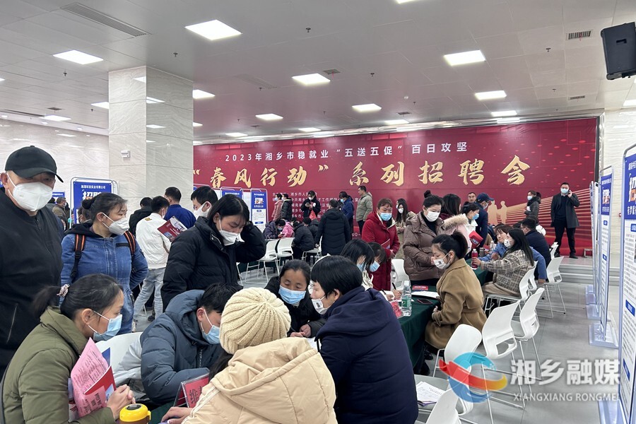 42家企业3050个岗位 湘乡市新春首场线下招聘会热闹开启