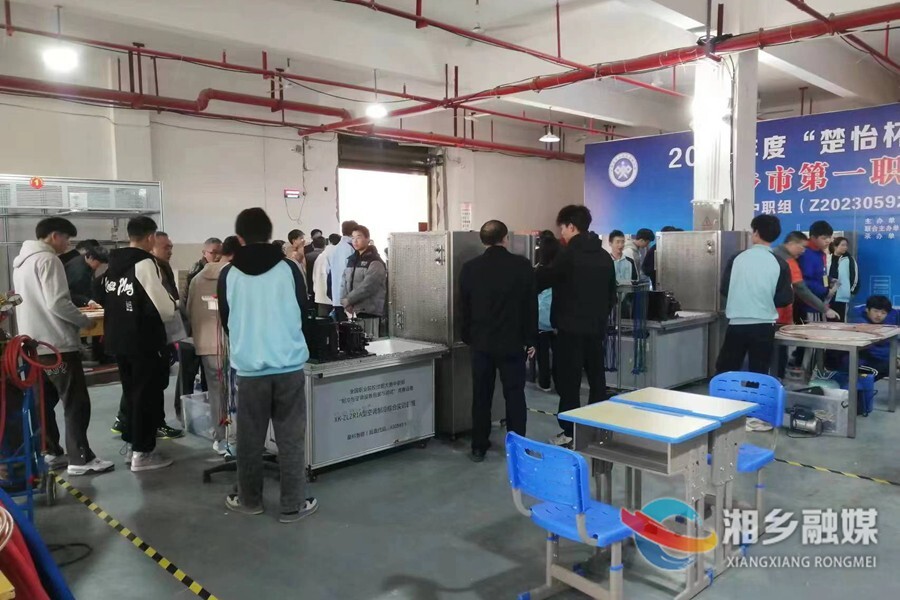 省技能竞赛（中职组）“制冷与空调设备组装与调试”赛项在湘乡举行