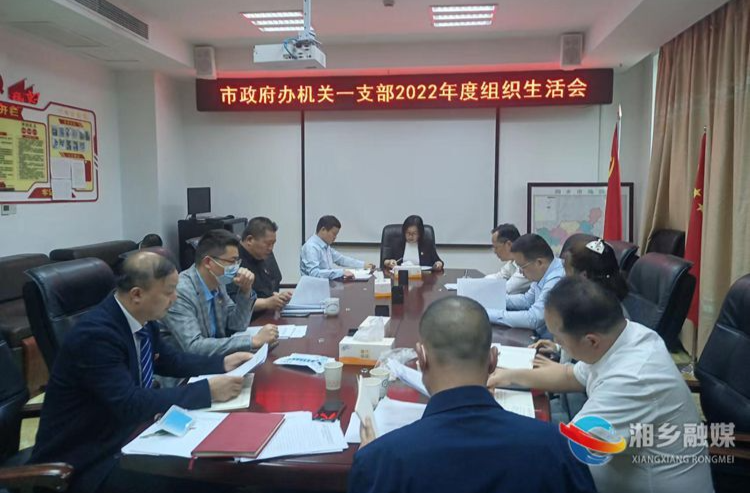 市政府办召开机关一支部2022年度组织生活会