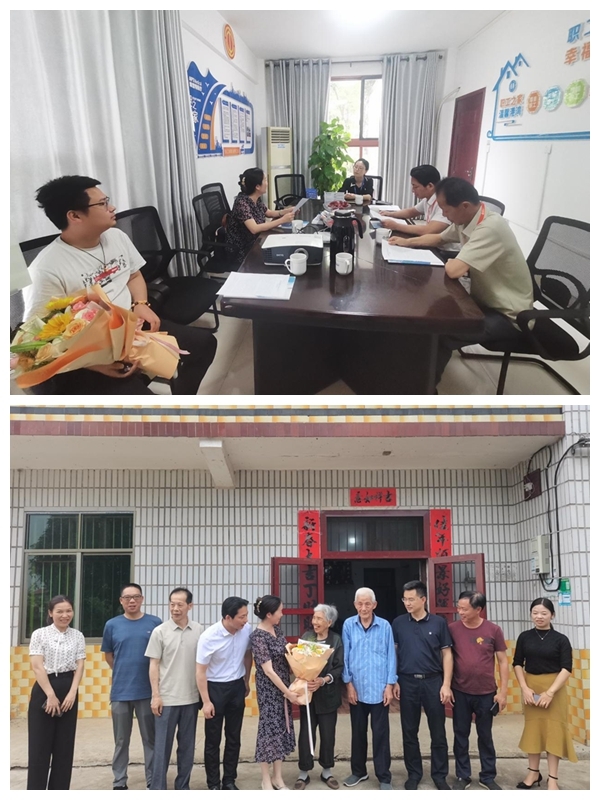 湘潭市科协来湘乡看望慰问科技工作者及其亲属