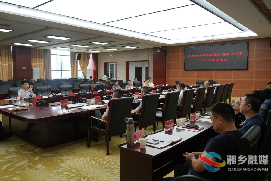 郭勇专题调度自然资源集约节约示范县创建、跨村规划和自然资源督察反馈问题整改工作