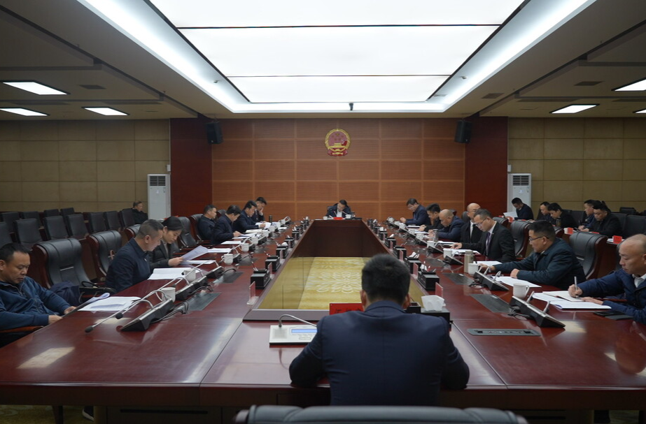 郭勇主持召开市人民政府九届四十六次常务会
