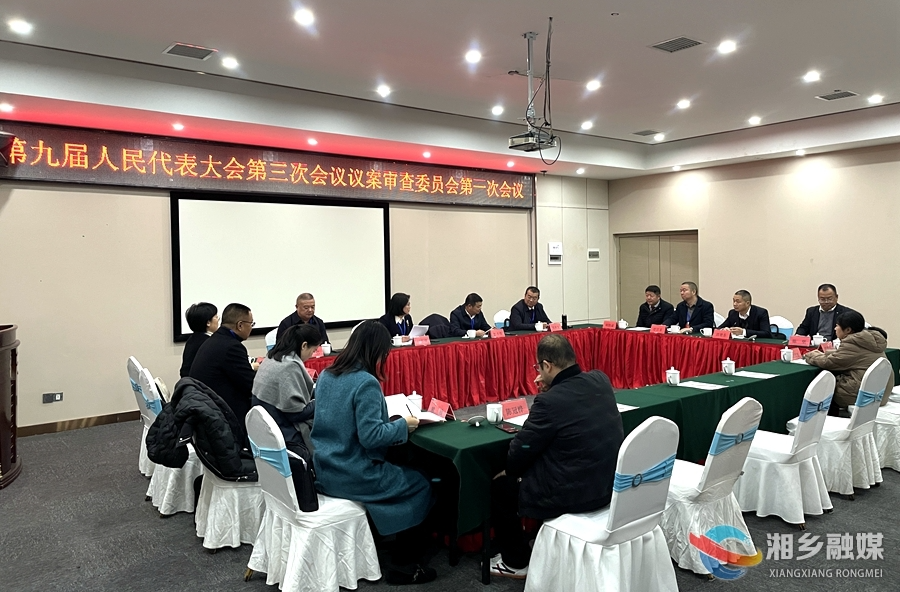 第九届人民代表大会第三次会议召开议案审查委员会第一次会议