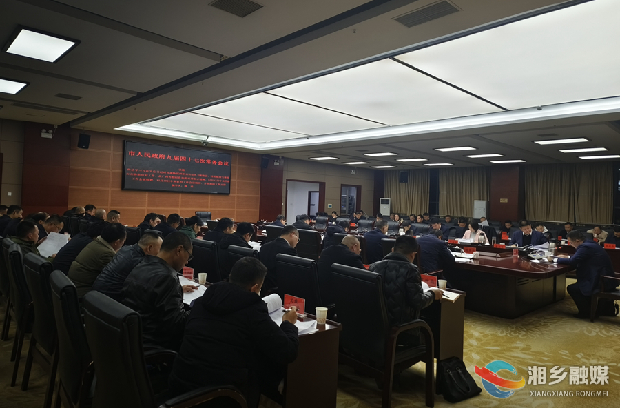 郭勇主持召开市人民政府九届四十七次常务会