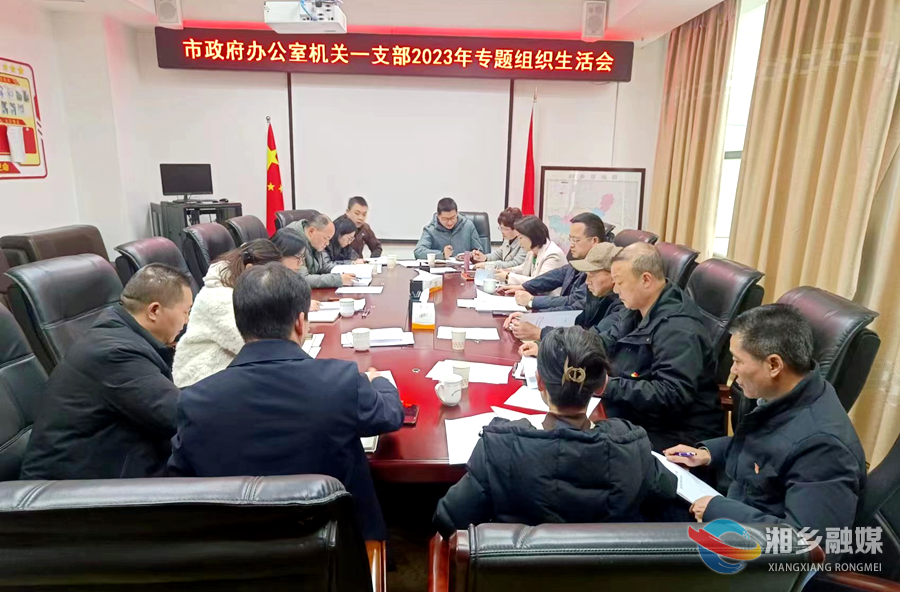 郭勇参加市政府办机关一支部主题教育专题组织生活会