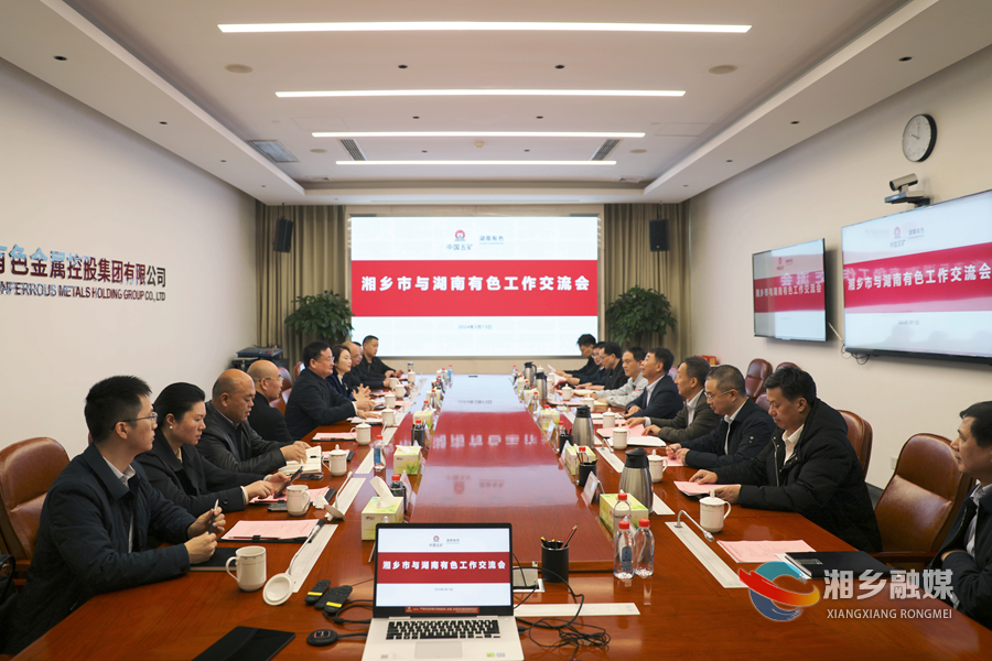 赵新文带队赴湖南有色金属控股集团招商洽谈