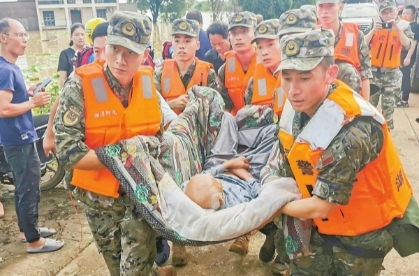 涓水河畔，打响抢险救灾保卫战