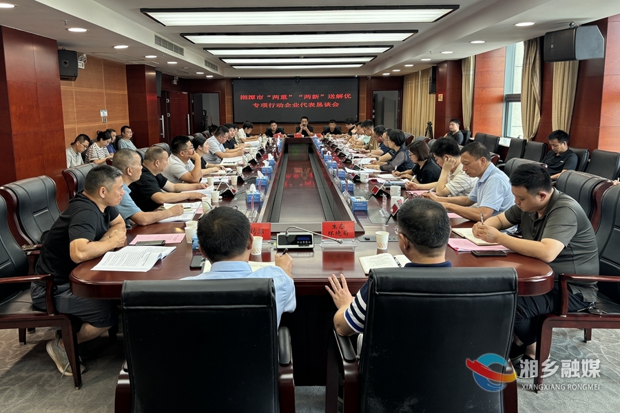“两重”“两新”送解优|湘潭市“两重”“两新”送解优专项行动湘乡工作组与湘乡企业代表恳谈