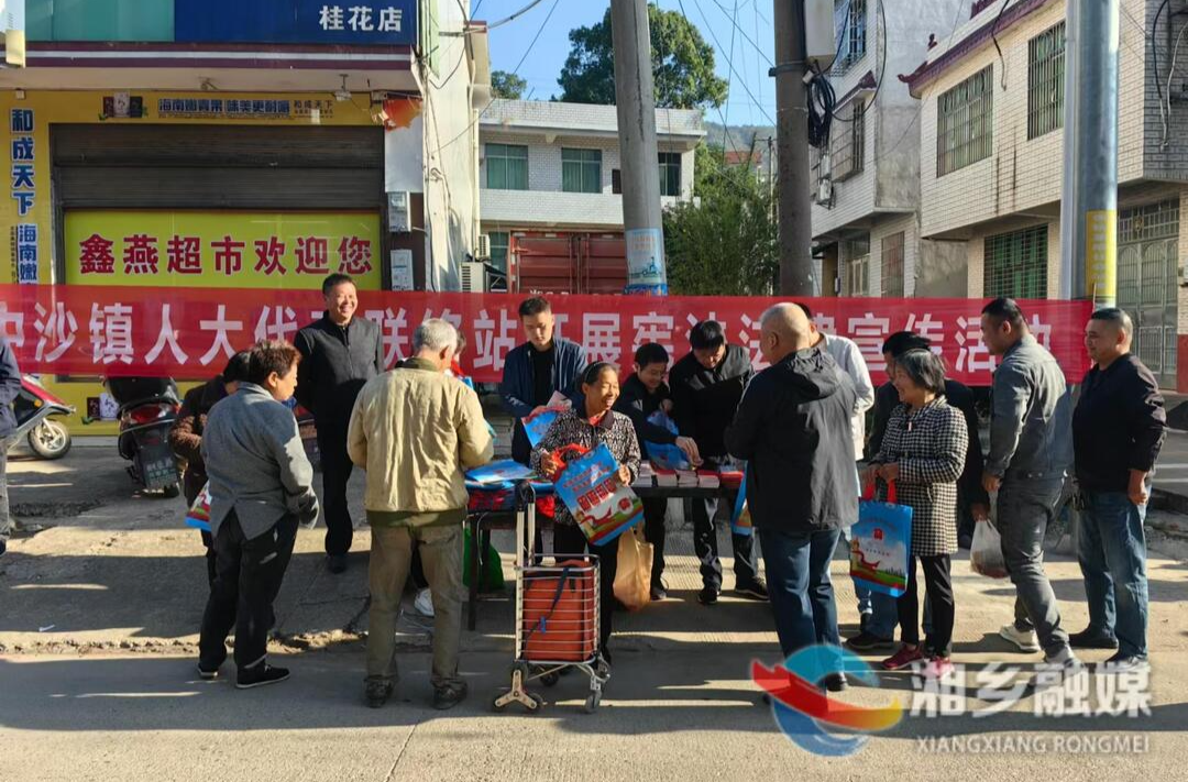 [中沙镇]人大代表进集市 普法宣传入人心
