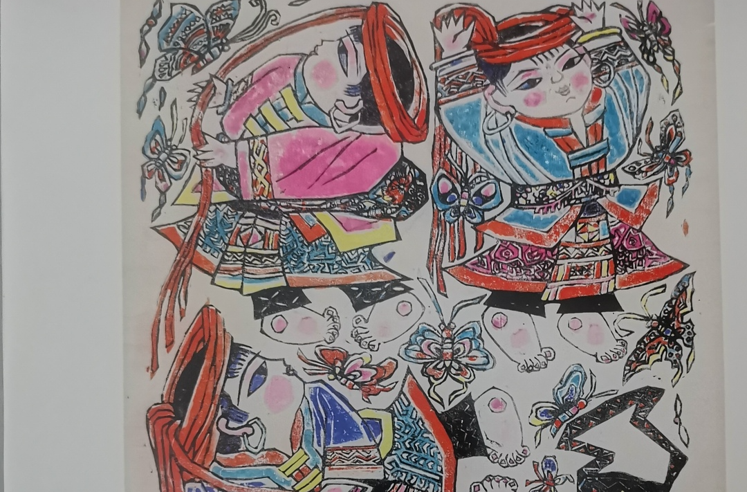 《五彩蝶》亮相“观往·知来——纪念中俄建交75周年版画作品展”