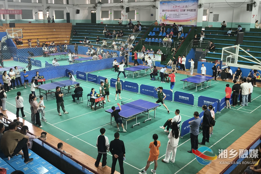 少年展风采！ 湘乡举行2025年“农行杯”中小学生乒乓球赛
