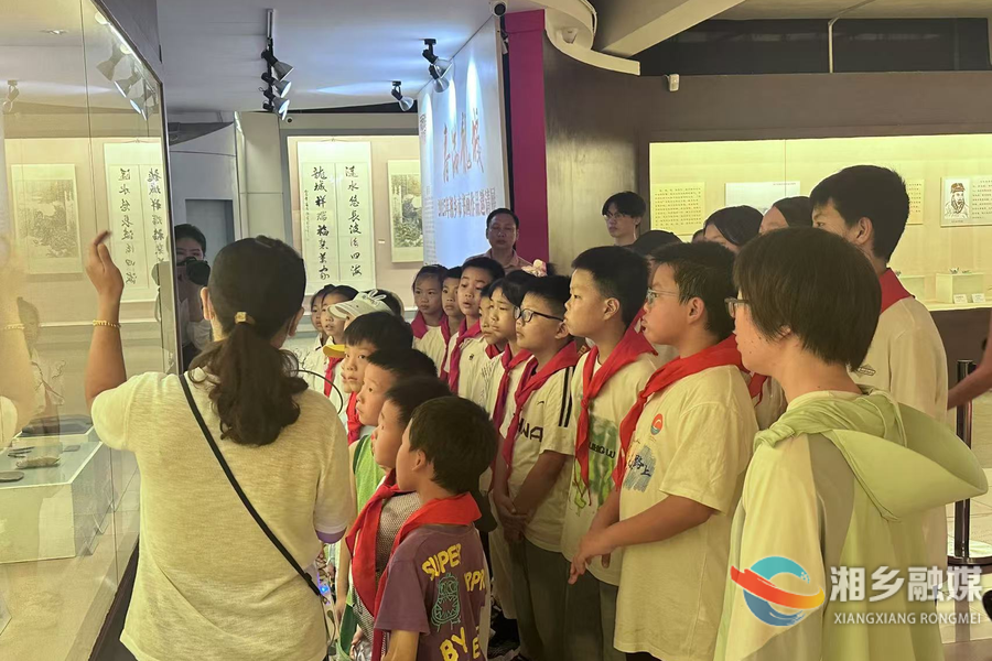 【我爱湘乡我的家】小学生走进博物馆 对话文物 巧手传承