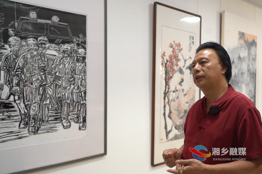 湘乡画家廖虹江作品《风雨同舟》突围全国展 十月亮相中国美术馆