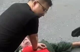 湘乡街头老人心脏骤停 他们挺身而出！