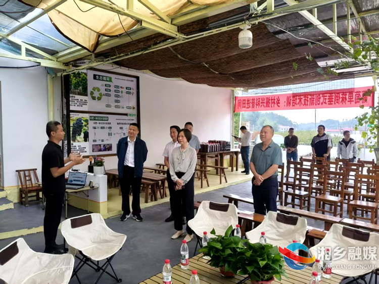 湘潭市科协来湘乡调研科普示范项目