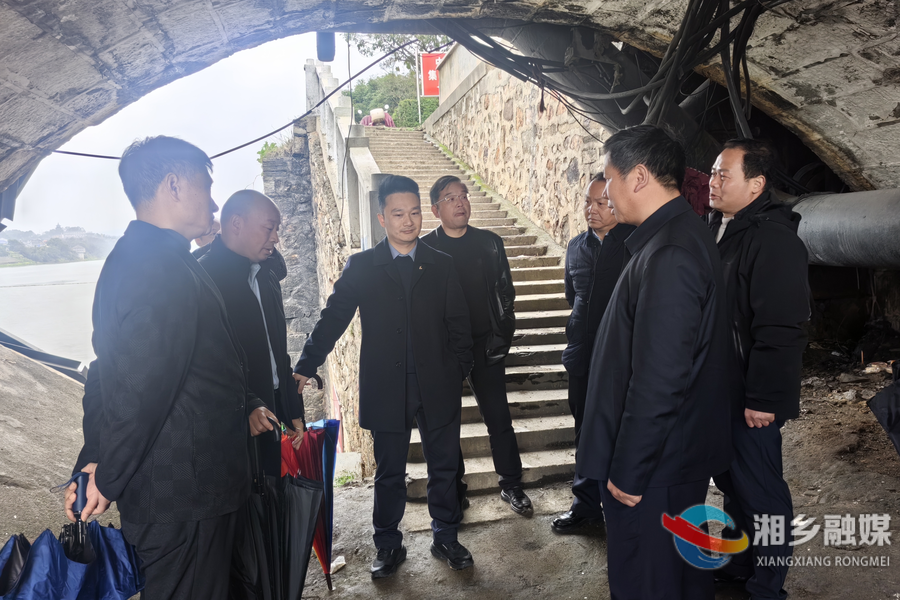 湘潭市城市管理和综合执法局来湘乡市督导东山大桥整改工作