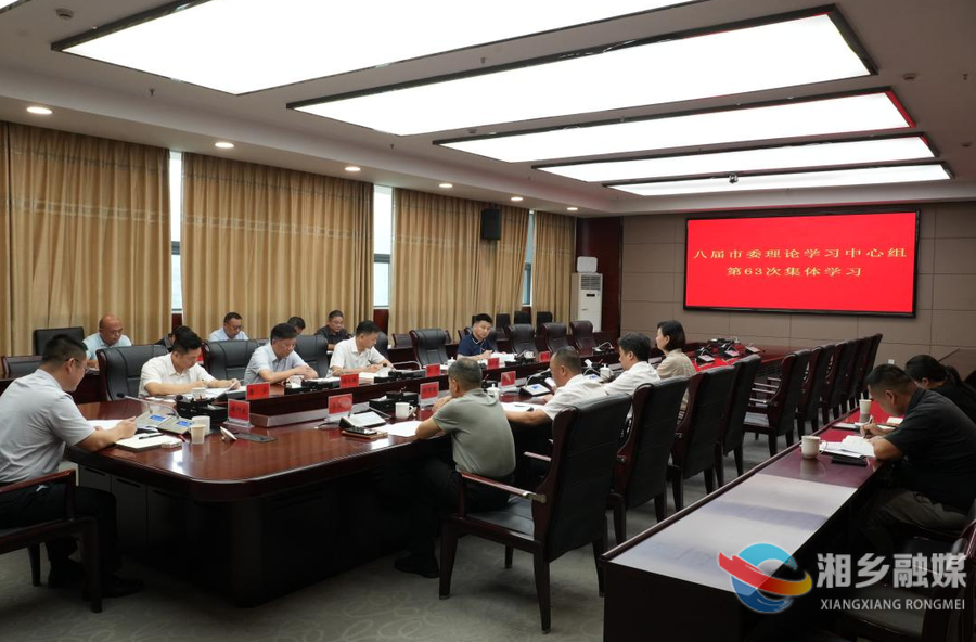 谭何龙主持召开八届市委理论学习中心组第63次集体学习