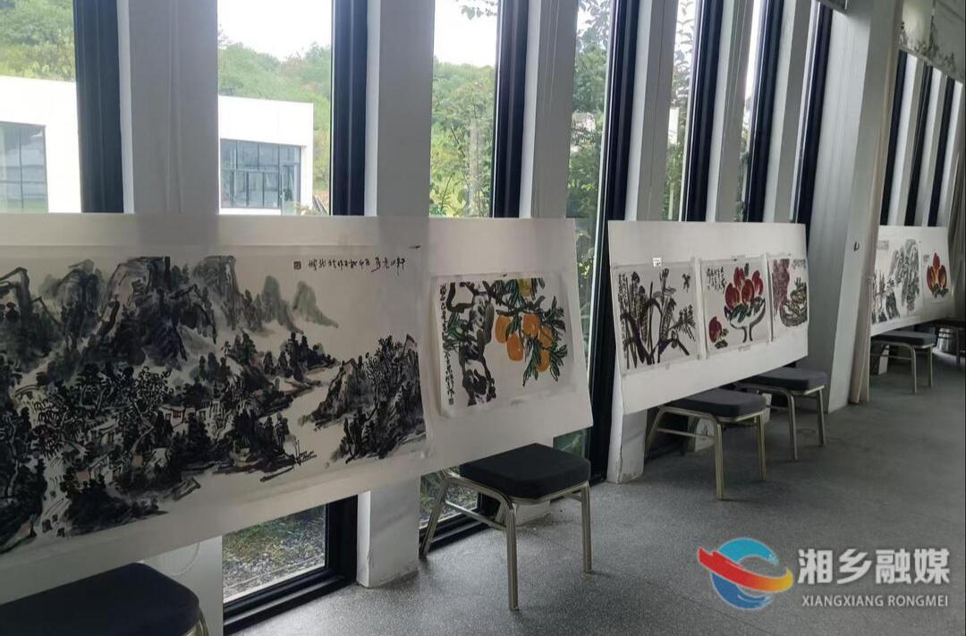 万松平中国画作品展在源东开幕