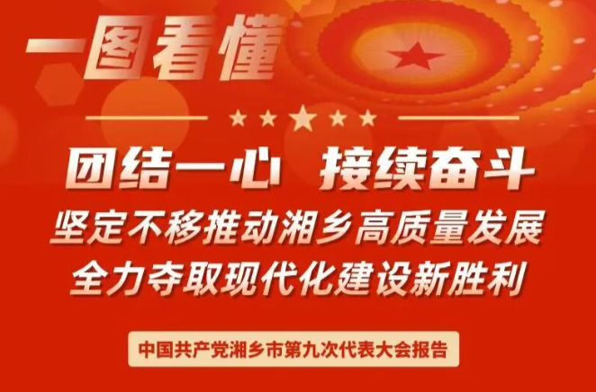 速览！一图看懂中国共产党湘乡市第九次代表大会报告