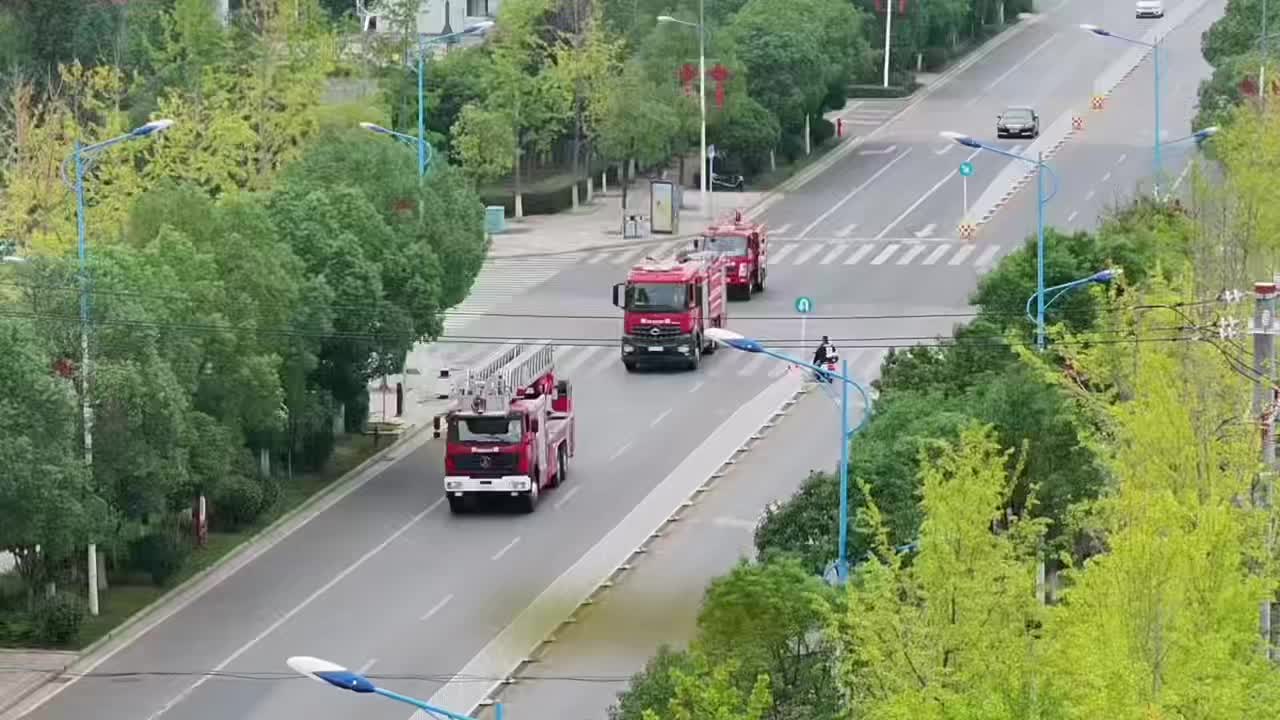 湘乡市消防救援局开展人员密集场所联合演练