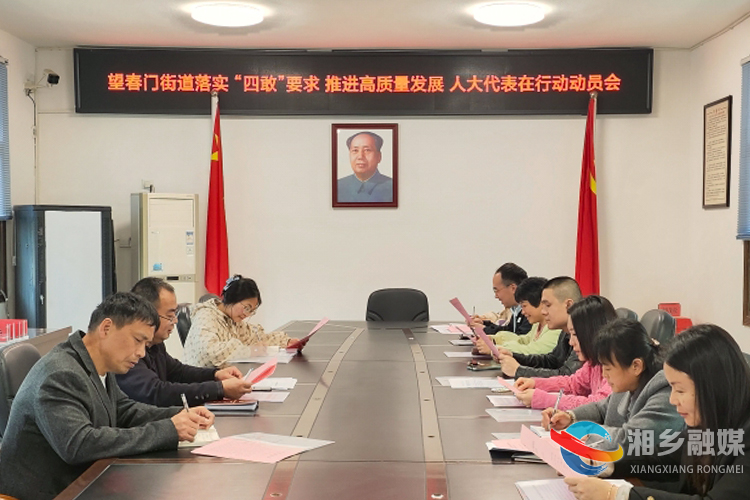 [望春门街道]召开“落实‘四敢’要求，推进高质量发展，人大代表在行动”动员会