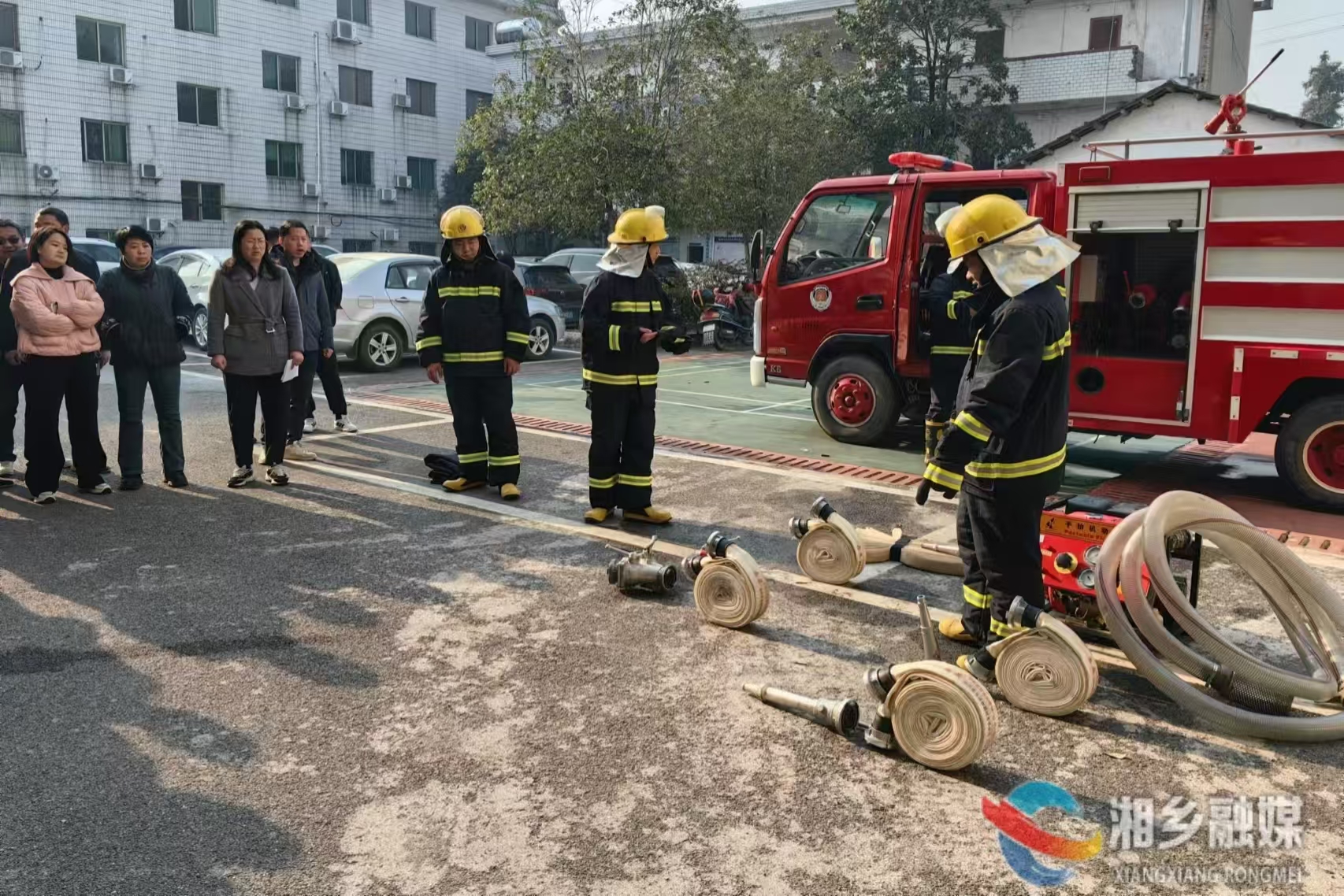 [中沙镇]开展消防演练 构筑安全防线