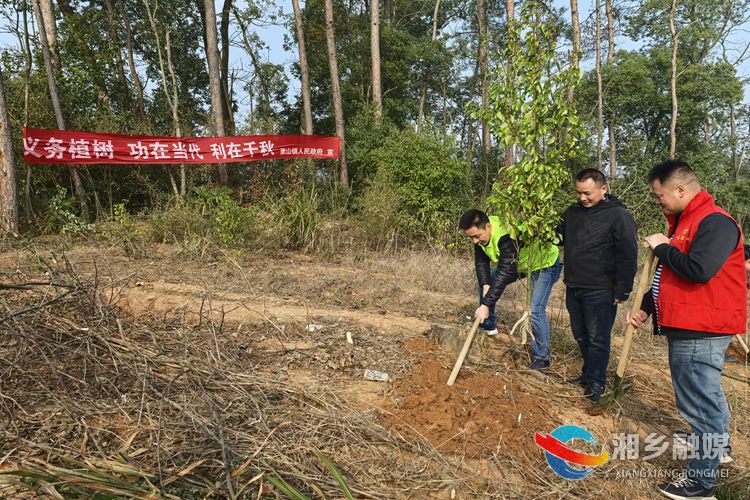 [栗山镇]义务植树添新绿  生态文明助振兴